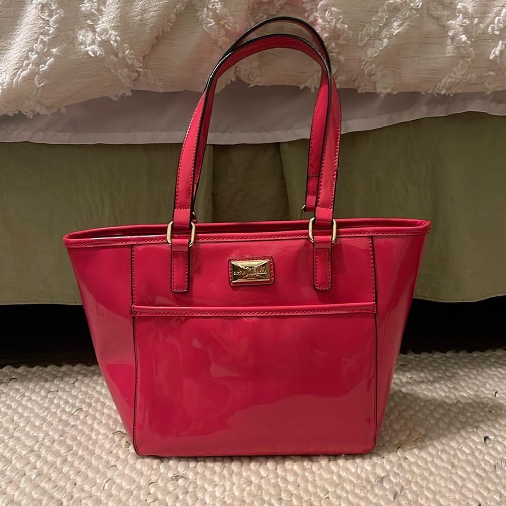 PINK LEATHER SIMPLY NOELLE PURSE